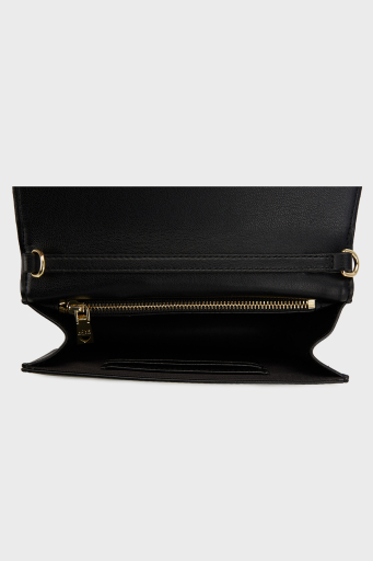 Love Moschino Kapitoneli Çıkarılabilir Zincir Askılı Portföy Bayan Cüzdan JC5653PP1MLI0000 SİYAH - 7