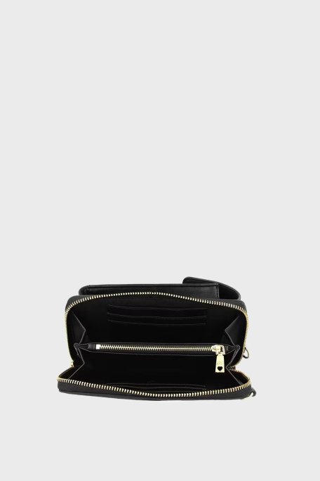 Love Moschino Kapitoneli Çıkarılabilir Zincir Askılı Portföy Bayan Cüzdan JC5682PP0LLA0000 SİYAH - 3