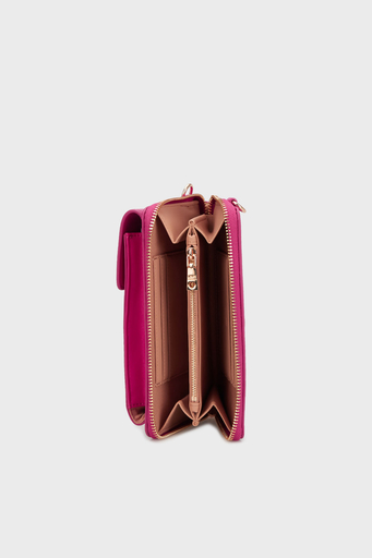 Love Moschino Kapitoneli Çıkarılabilir Zincir Askılı Portföy Bayan Cüzdan JC5682PP1LLA0626 FUŞYA - 3
