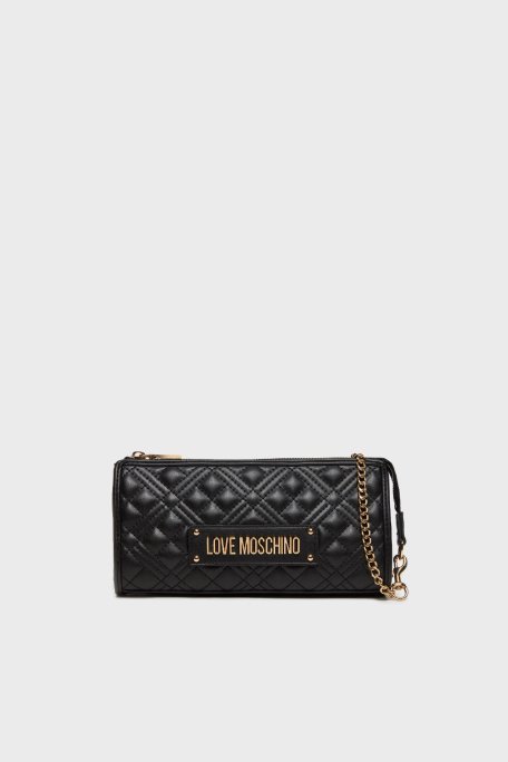 Love Moschino Kapitoneli Zincir Askılı Bayan Çanta JC4011PP1LLA0000 SİYAH - 7