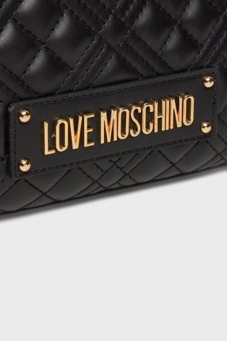 Love Moschino Kapitoneli Zincir Askılı Bayan Çanta JC4011PP1LLA0000 SİYAH - 12