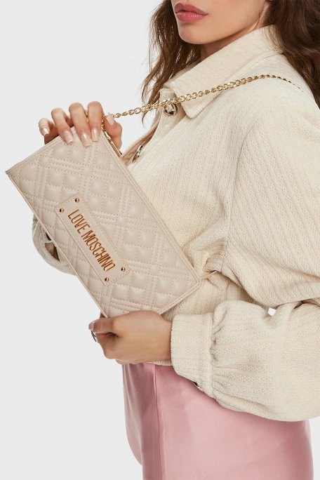 Love Moschino Kapitoneli Zincir Askılı Bayan Çanta JC4011PP1LLA0110 TAŞ - 8