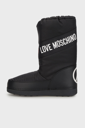 Love Moschino Logo Baskılı Bayan Kar Botu JA24032G0LISA000 SİYAH - 7