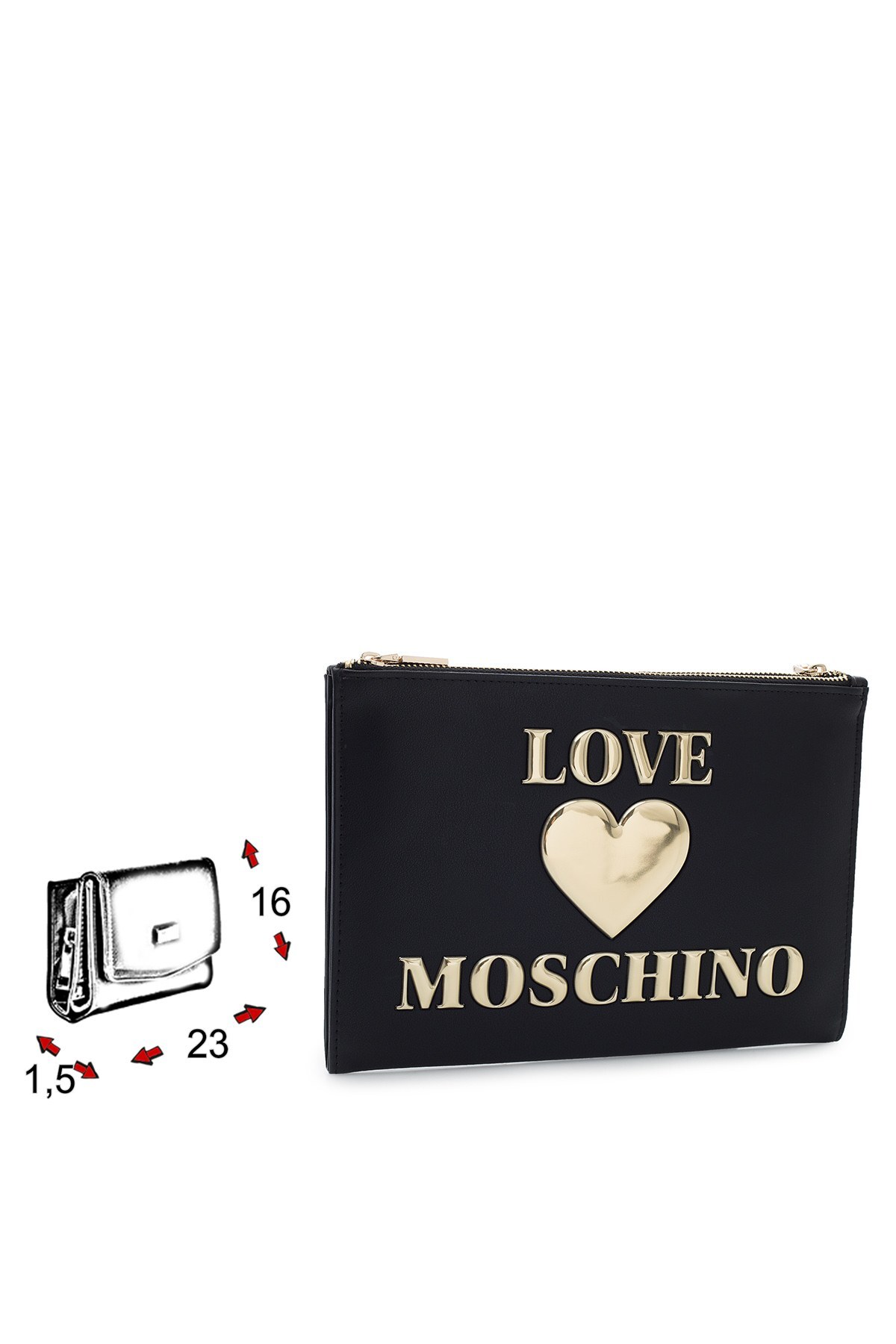 Love Moschino Logo Baskılı Bayan Çanta JC5615PP1BLE0000 SİYAH