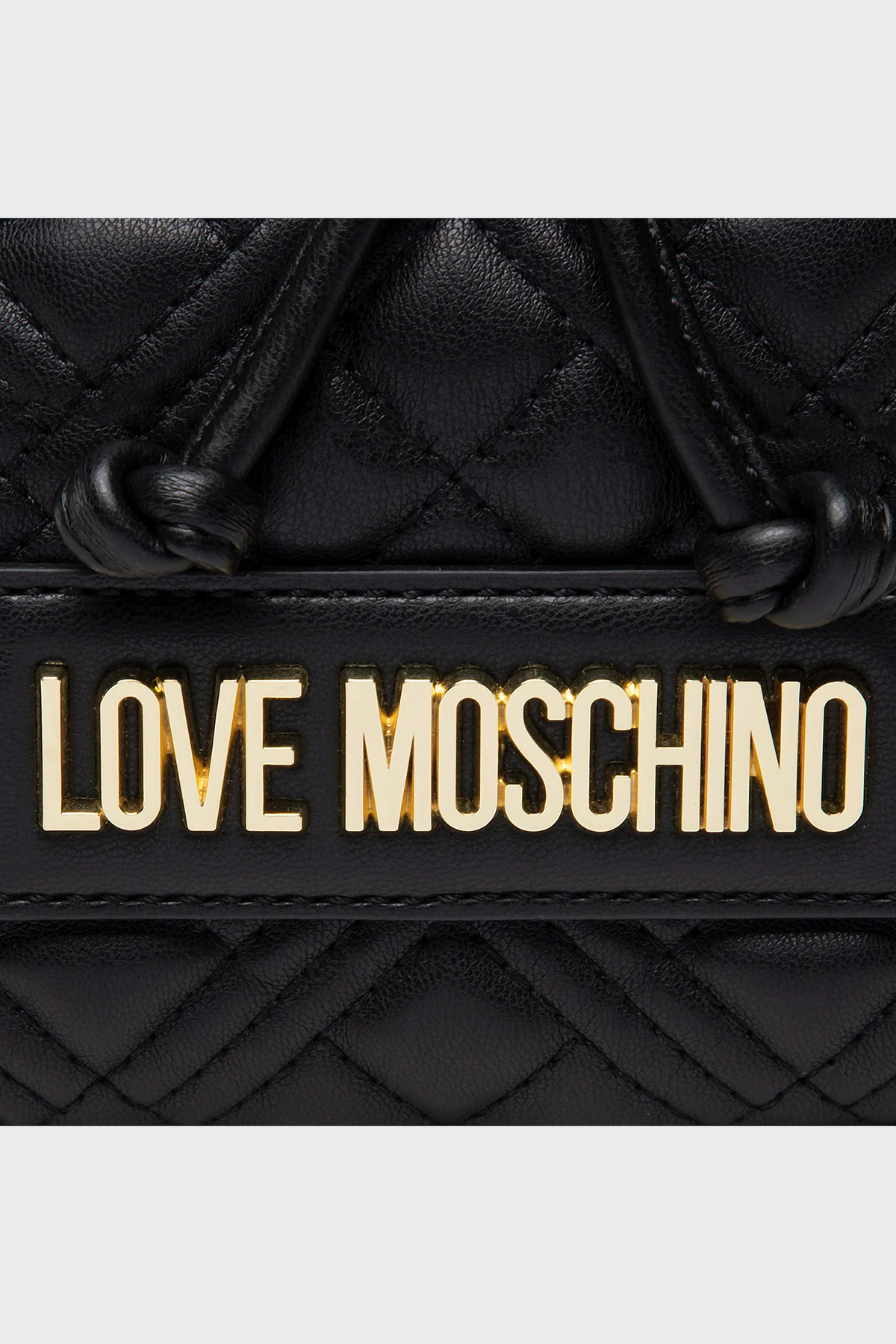 Love Moschino Logo Detaylı Büzgülü Mini Bayan Çanta JC4015PP1FLA0000 SİYAH