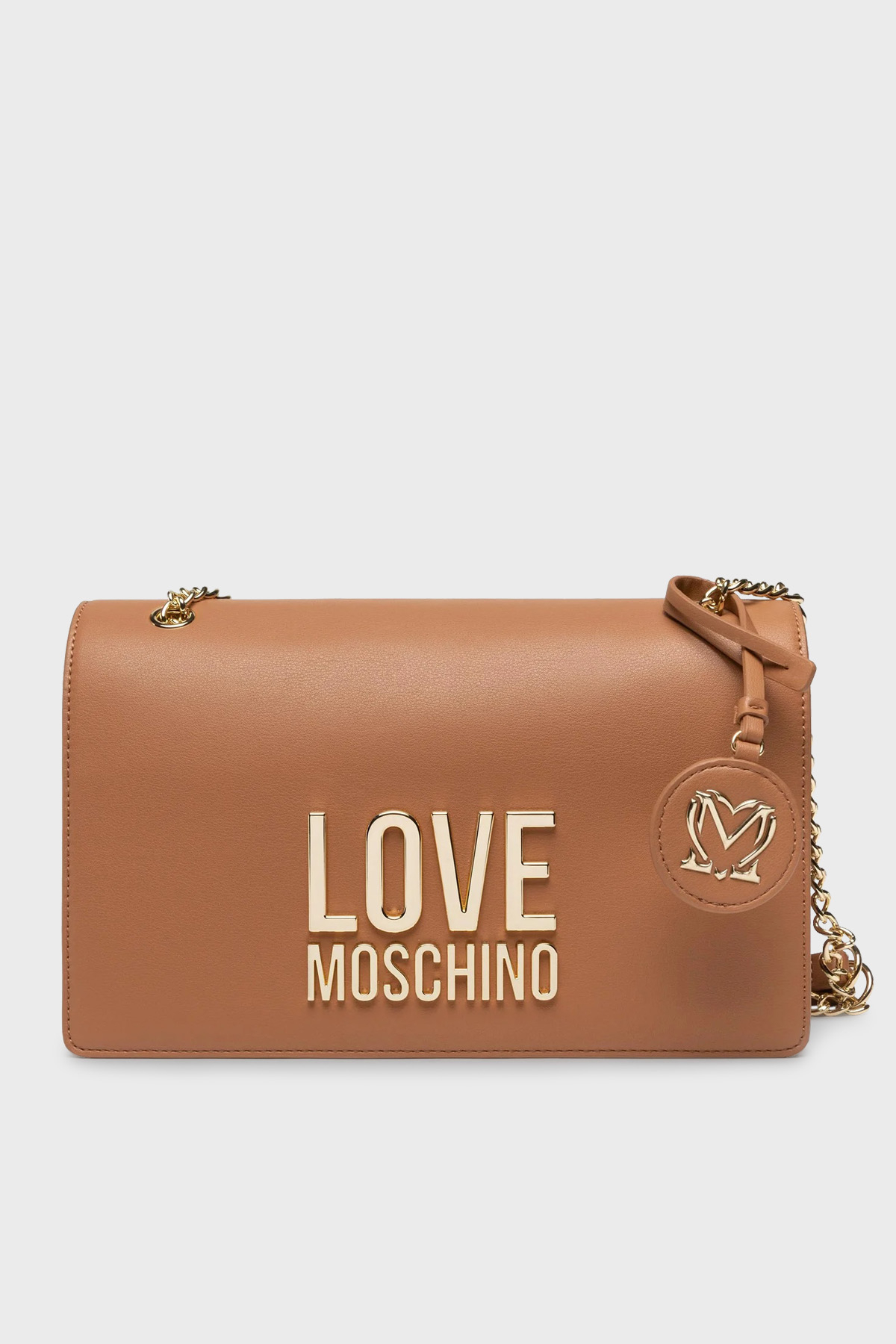 Love Moschino Logo Detaylı Zincir Askılı Bayan Çanta JC4099PP1FLJ020A TABA