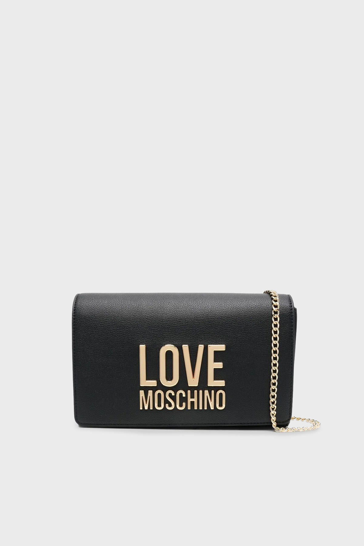 Love Moschino Logo Detaylı Zincir Askılı Mini Bayan Çanta JC4127PP1GLI0000 SİYAH