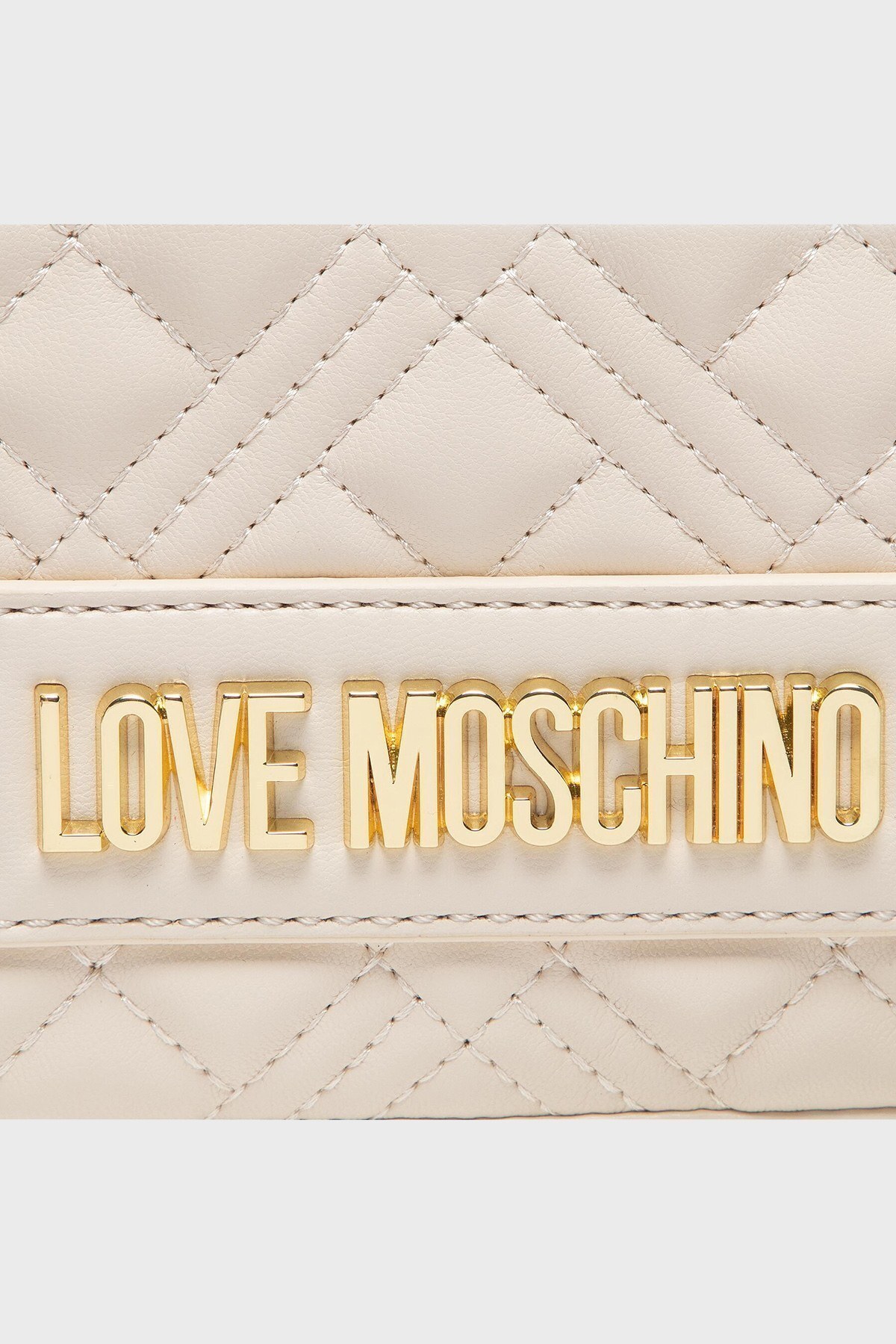 Love Moschino Logolu Ayarlanabilir Askılı Bayan Çanta JC4002PP1ELA0110 BEJ