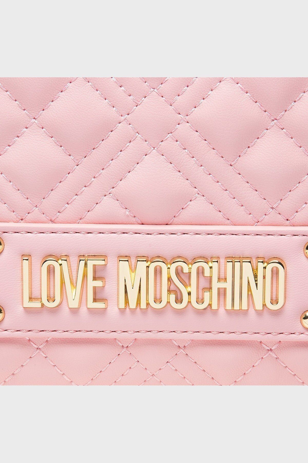 Love Moschino Logolu Ayarlanabilir Askılı Bayan Çanta JC4002PP1ELA0600 PEMBE