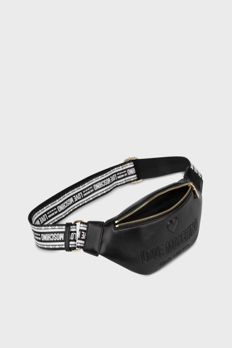 Love Moschino Logolu Ayarlanabilir Askılı Bayan Çanta JC4223PP0MKF0000 SİYAH - 3