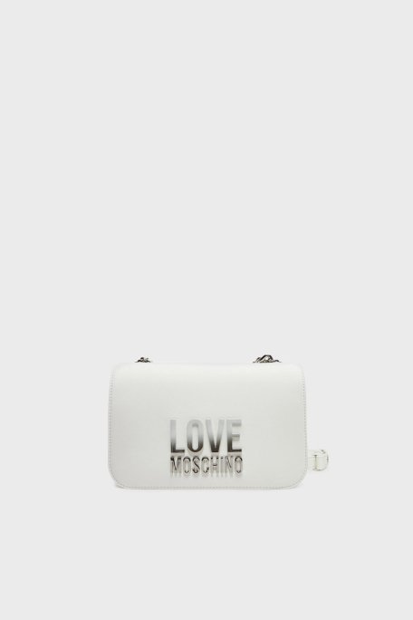 Love Moschino Logolu Ayarlanabilir Askılı Bayan Çanta JC4255PP0MKD0100 BEYAZ - 1