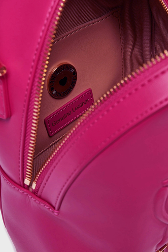 Love Moschino Logolu Ayarlanabilir Çift Askılı Bayan Sırt Çantası JC4361PP0LK1262A FUŞYA - 4
