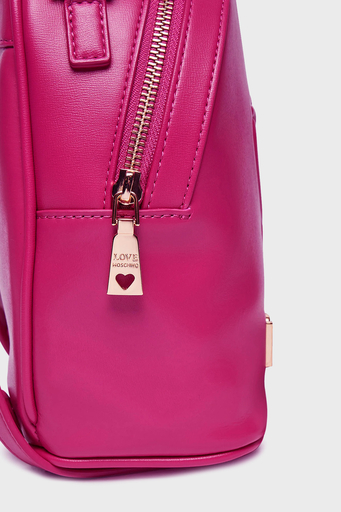 Love Moschino Logolu Ayarlanabilir Çift Askılı Bayan Sırt Çantası JC4361PP0LK1262A FUŞYA - 5