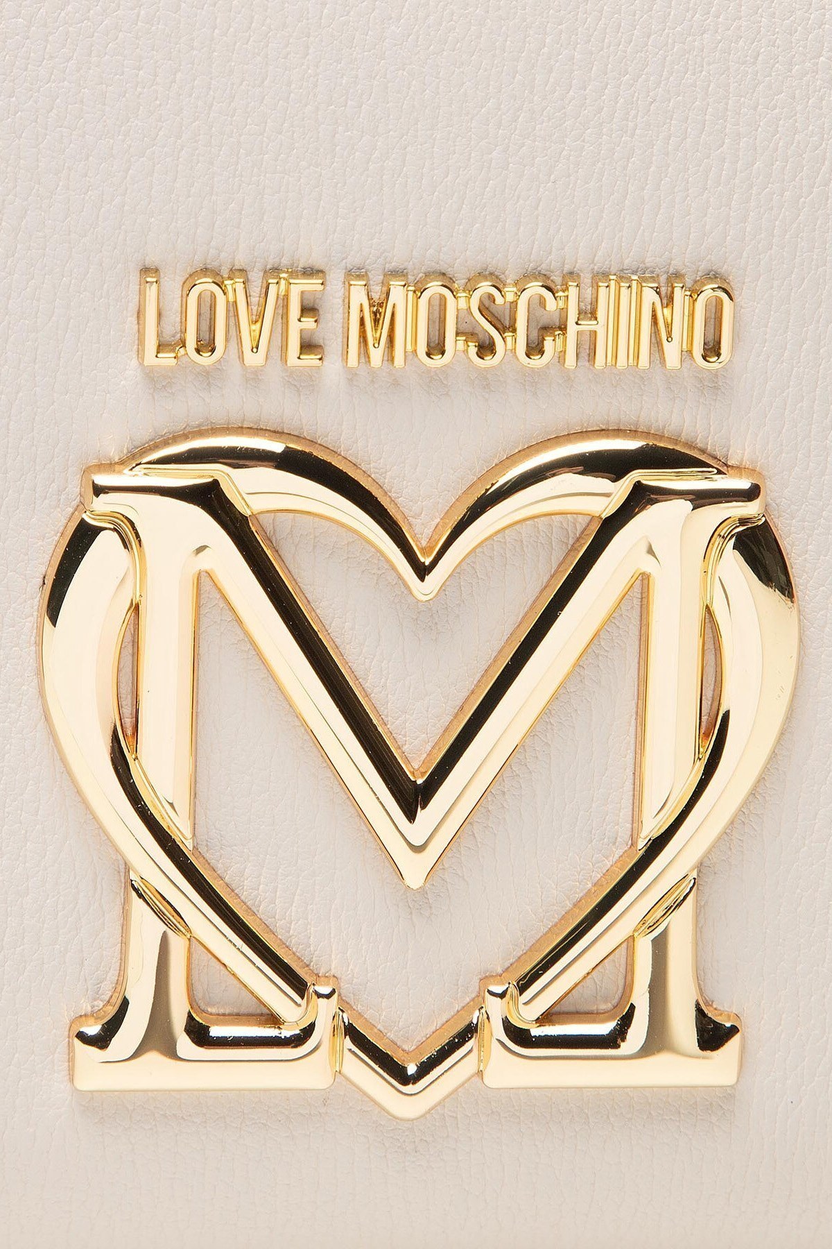 Love Moschino Logolu Ayarlanabilir ve Çıkarılabilir Uzatma Askılı Bayan Çanta JC4086PP1ELZ0110 BEJ