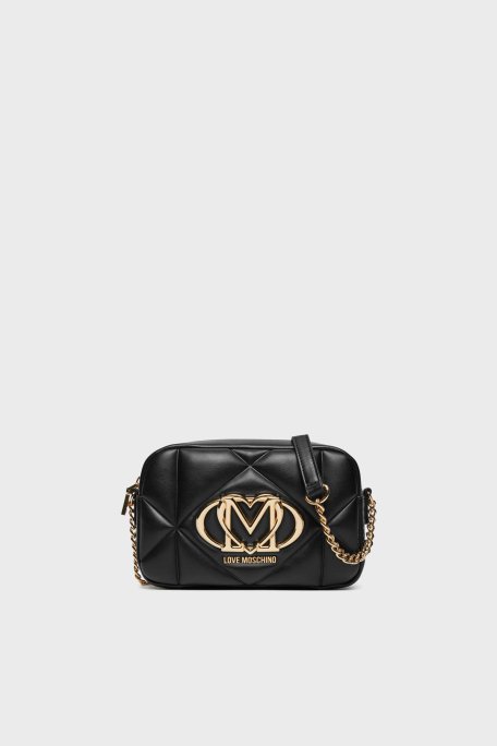 Love Moschino Logolu Ayarlanabilir Zincir Askılı Bayan Çanta JC4038PP1MLC0000 SİYAH - 1