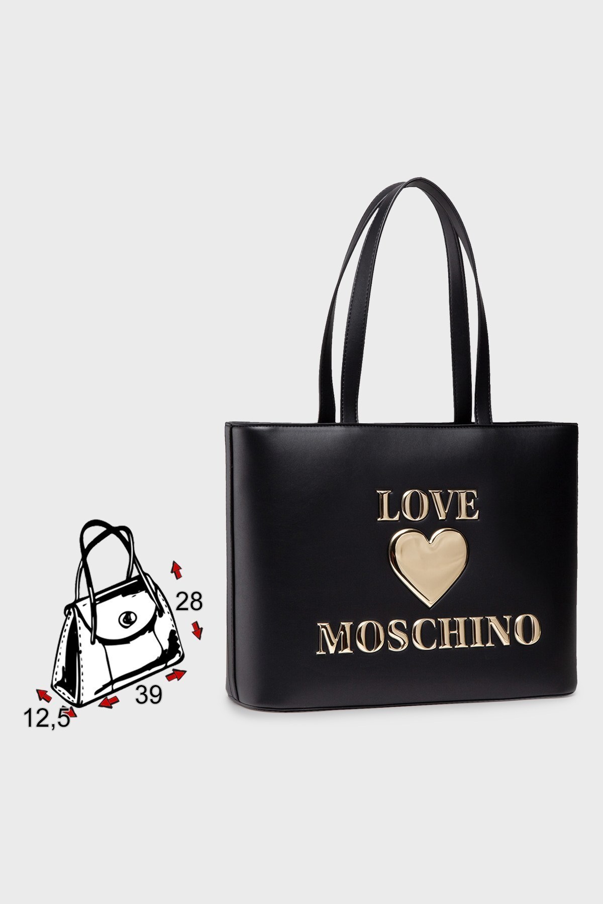 Love Moschino Logolu Bayan Çanta S JC4051PP1DLF0000 SİYAH