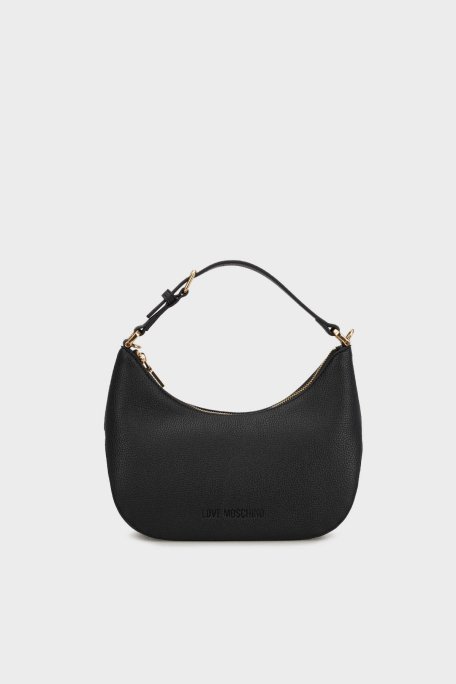 Love Moschino Logolu Çıkarılabilir Askılı Bayan Çanta JC4018PP1MLT0000 SİYAH - 2