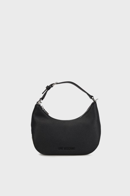 Love Moschino Logolu Çıkarılabilir Askılı Bayan Çanta JC4018PP1MLT000B SİYAH - 1