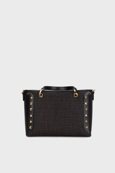 Love Moschino Logolu Çıkarılabilir Askılı Bayan Çanta JC4276PP0MKW100A SİYAH - 2