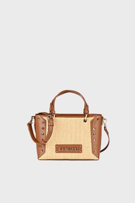 Love Moschino Logolu Çıkarılabilir Askılı Bayan Çanta JC4276PP0MKW110A BEJ - 1