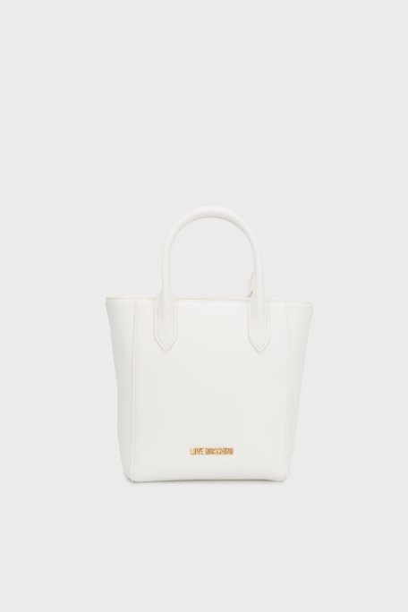 Love Moschino Logolu Çıkarılabilir Askılı Bayan Çanta JC4277PP0MKI0100 BEYAZ - 1