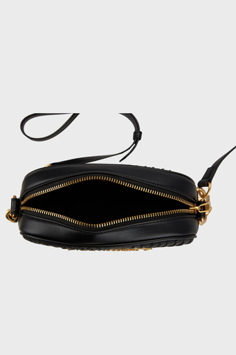 Love Moschino Logolu Çıkarılabilir Askılı Fermuarlı Bayan Çanta JC4360PP0LK1100A SİYAH - 7