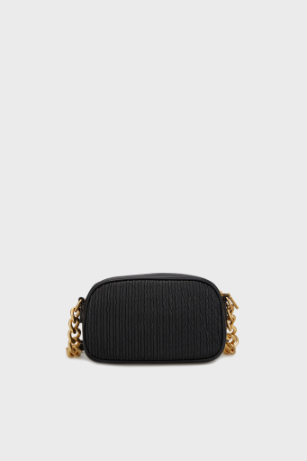 Love Moschino Logolu Çıkarılabilir Askılı Fermuarlı Bayan Çanta JC4360PP0LK1100A SİYAH - 6