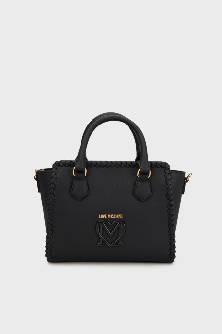 Love Moschino Logolu Çıkarılabilir Çapraz Askılı Bayan Çanta JC4126PP1MLJ0000 SİYAH - 4