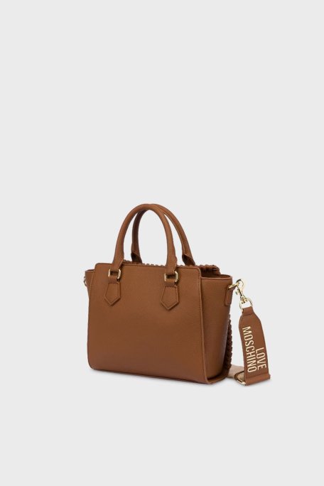 Love Moschino Logolu Çıkarılabilir Çapraz Askılı Bayan Çanta JC4126PP1MLJ0201 TABA - 2