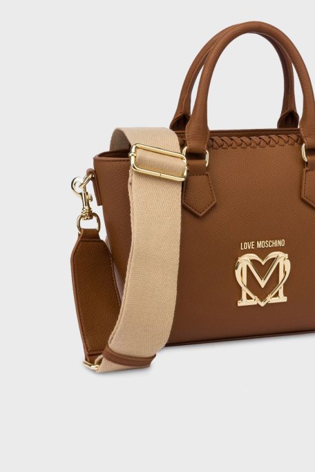 Love Moschino Logolu Çıkarılabilir Çapraz Askılı Bayan Çanta JC4126PP1MLJ0201 TABA - 4