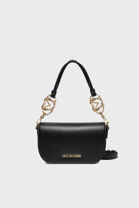 Love Moschino Logolu Çıkarılabilir Çift Askılı Bayan Çanta JC4049PP1MLF0000 SİYAH - 1