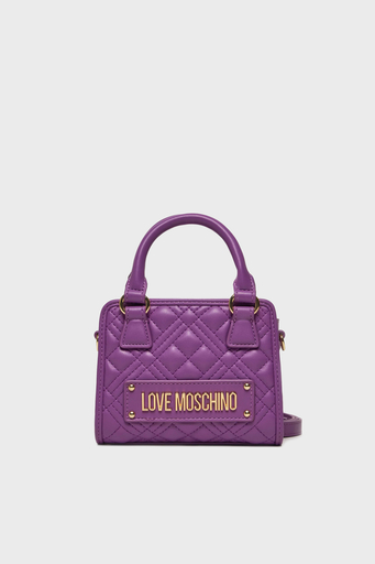 Love Moschino Logolu Çıkarılabilir Uzatma Askılı Bayan Çanta JC4016PP1ILA0650 MOR - 1