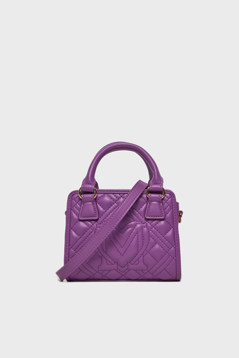 Love Moschino Logolu Çıkarılabilir Uzatma Askılı Bayan Çanta JC4016PP1ILA0650 MOR - 4