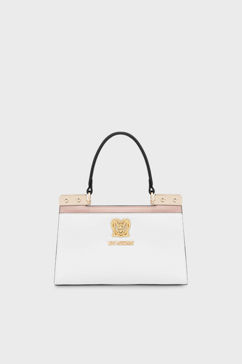 Love Moschino Logolu Çıkarılabilir Uzatma Askılı Bayan Çanta JC4307PP0GKF090A BEYAZ - 1