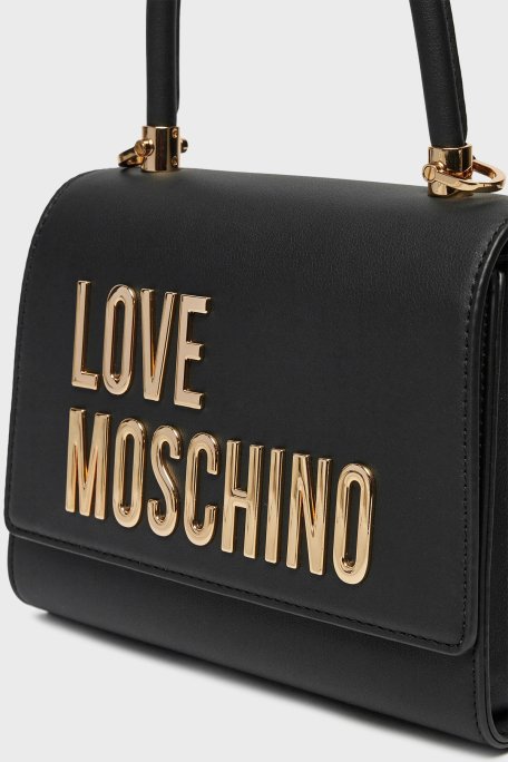 Love Moschino Logolu Çıkarılabilir Zincir Askılı Bayan Çanta JC4024PP1MKD0000 SİYAH - 8