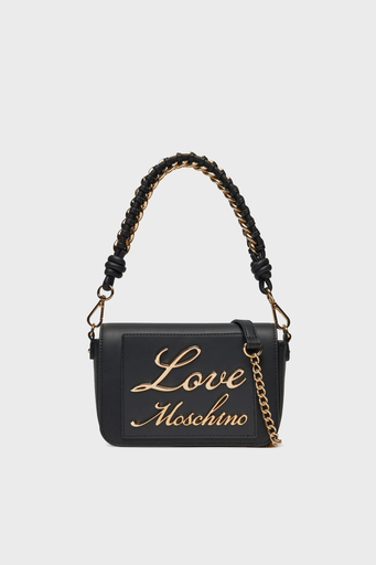 Love Moschino Logolu Çıkarılabilir Zincir Askılı Bayan Çanta JC4116PP1ILM0000 SİYAH - 1