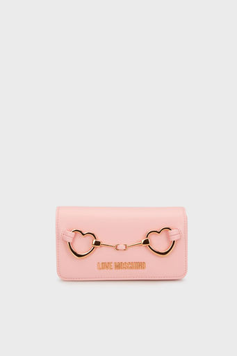 Love Moschino Logolu Çıkarılabilir Zincir Askılı Portföy Bayan Cüzdan JC5643PP1MLB0601 PEMBE - 1