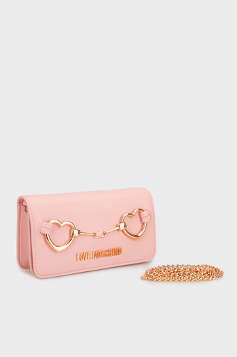 Love Moschino Logolu Çıkarılabilir Zincir Askılı Portföy Bayan Cüzdan JC5643PP1MLB0601 PEMBE - 3