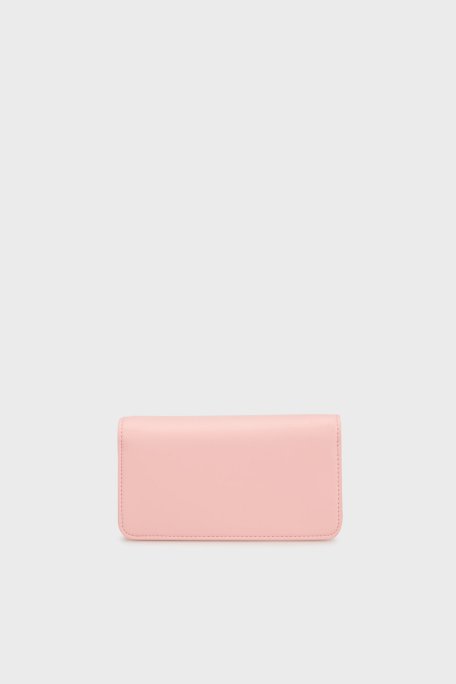 Love Moschino Logolu Çıkarılabilir Zincir Askılı Portföy Bayan Cüzdan JC5643PP1MLB0601 PEMBE - 2
