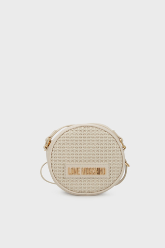 Love Moschino Logolu Fermuarlı Ayarlanabilir Askılı Bayan Çanta JC4321PP0GKZ111A BEJ - 1