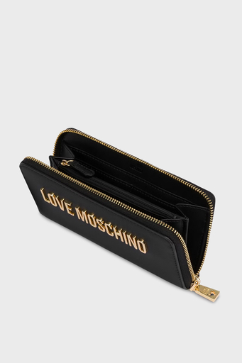 Love Moschino Logolu Fermuarlı Bayan Cüzdan JC5611PP1LKD0000 SİYAH - 3