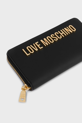 Love Moschino Logolu Fermuarlı Bayan Cüzdan JC5611PP1LKD0000 SİYAH - 4