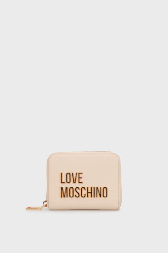 Love Moschino Logolu Fermuarlı Bayan Cüzdan JC5613PP1MKD0110 KREM - 1