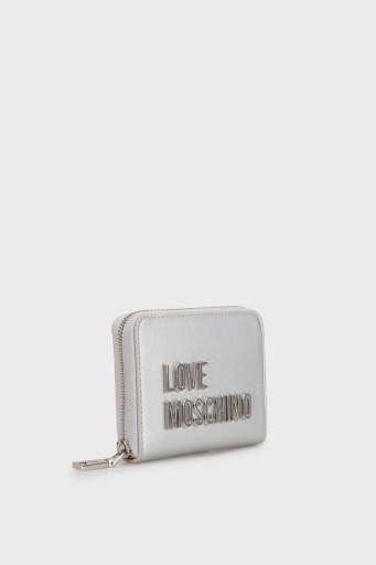 Love Moschino Logolu Fermuarlı Bayan Cüzdan JC5613PP1MKD196B GÜMÜŞ - 8