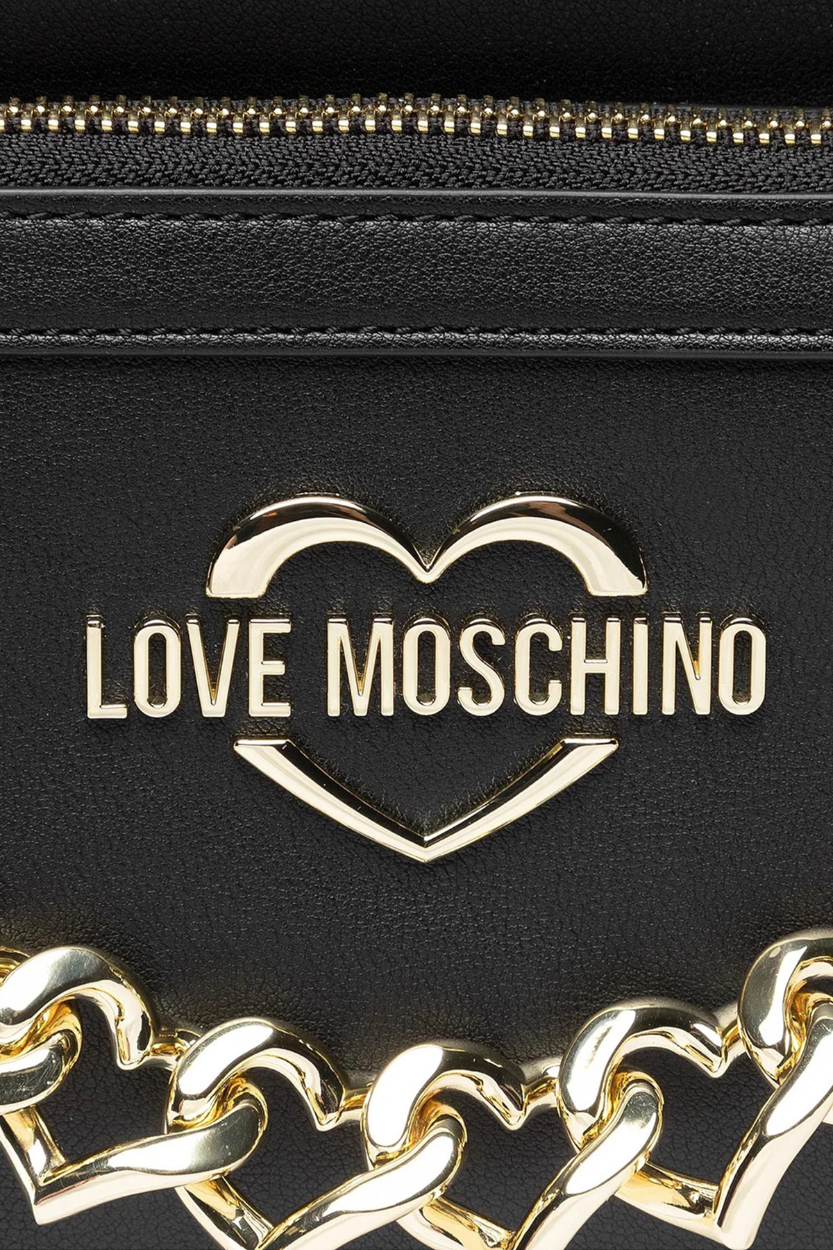 Love Moschino Logolu Fermuarlı Çanta Bayan Sırt Çantası JC4194PP1FLK0000 SİYAH
