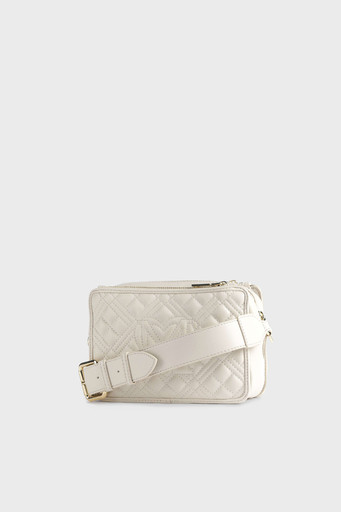 Love Moschino Logolu Fermuarlı Kapitone Bayan Çanta JC4254PP0GLA0103 BEJ - 3