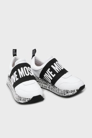 Love Moschino - Love Moschino Logolu Sneaker Bayan Ayakkabı S JA15244G0DIE0100 BEYAZ (1)