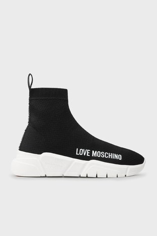 Love Moschino - Love Moschino Logolu Sneaker Bayan Ayakkabı S JA15343G0DIZ4000 SİYAH