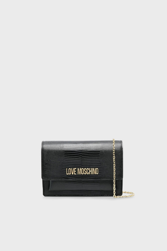 Love Moschino Logolu Zincir Askılı Bayan Çanta JC4095PP0GKP0000 SİYAH - 1