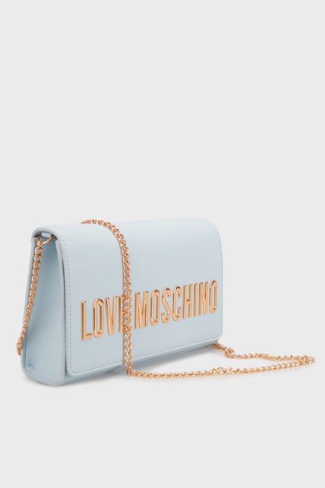 Love Moschino Logolu Zincir Askılı Bayan Çanta JC4103PP1MKD0712 MAVİ - 3